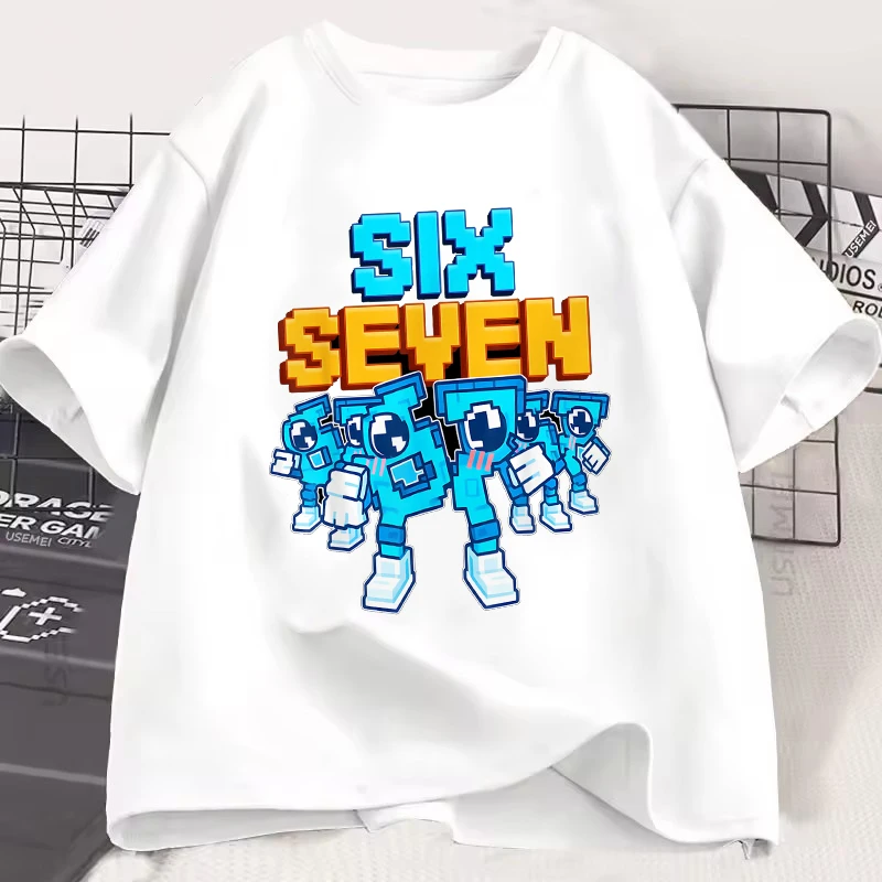 الرجال النساء موضة الألعاب ميمي تي شيرت Y2k عادية تيز بلايز للبنين بنات مضحك ستة سبعة 67 Brainrot طباعة قصيرة الأكمام تي شيرت