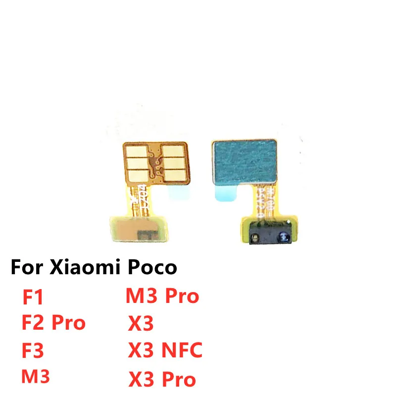 Proximity Ambient Light Sensor Ribbon Flex Cable Replacement Parts For Xiaomi Mi Poco X3 NFC F1 M3 F2 Pro