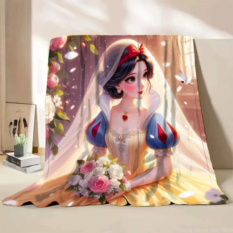 

Disney Snow White Flannel Thin Blanket.Four Season Blanket. Travel Picnic,for Sofa,Beds,Living Rooms,Fluffy Blanket Gifts