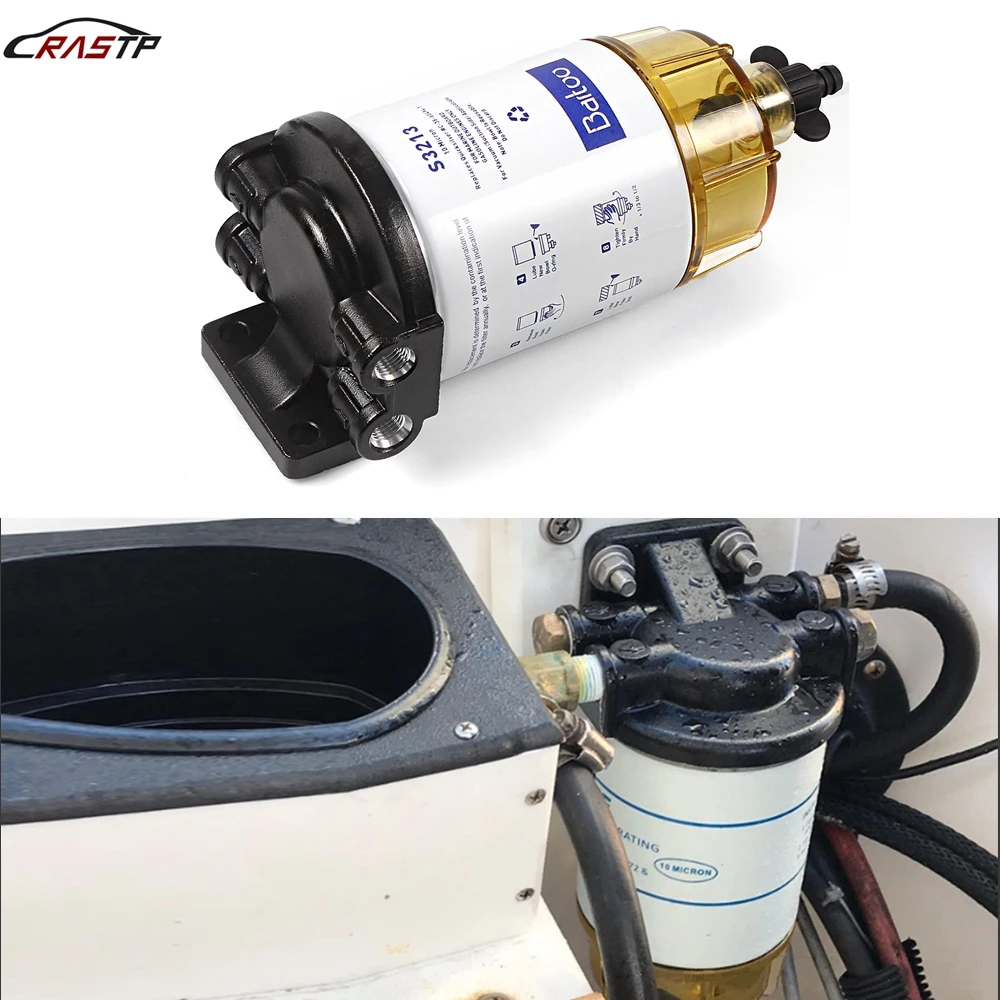 

RASTP-Spain Stock 3/8" NPT Fuel Filter / Water Separator System S3213 For Marine Outboard Motor RS-OCC057-3213