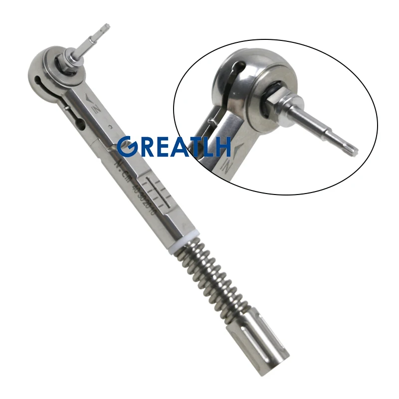 GREATLH Dental Torque Wrench Tools Dental Implant Torque Wrench Screwdriver Prosthetic Kit Stainless Steel Material Dental Tools - Image 4