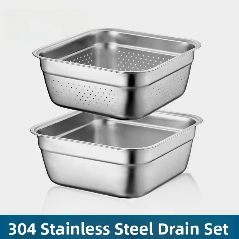 

Плоский бот из нержавеющей стали 304. Квадратный дырокол для раковины. Фильтр. Обеденная тарелка для самообслуживания. Раковина для овощей.