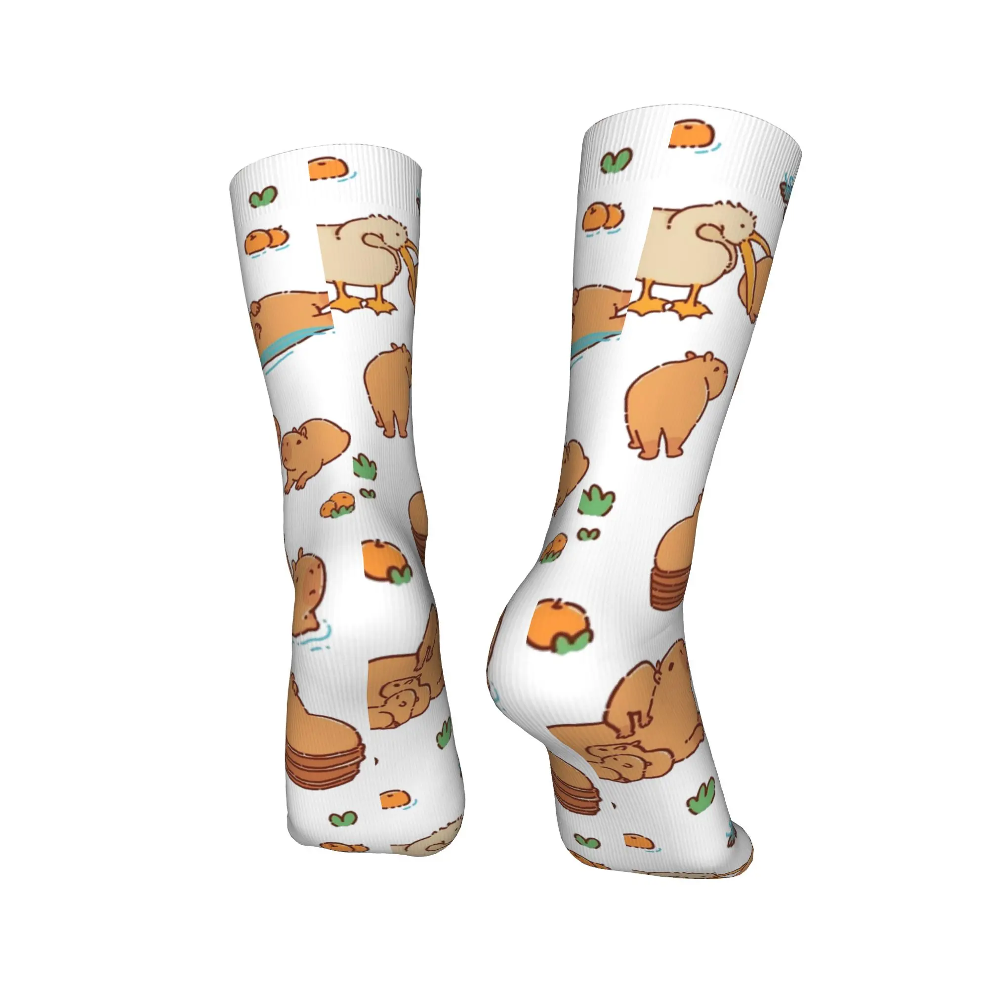 أزياء الرجال الجوارب المتناثرة لطيف كابيبارا جورب البوليستر الرياضة المرأة جوارب الربيع الصيف الخريف الشتاء