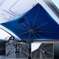 1pc Car Foldable V-neck Sunblind Car Windshield Sunshades Car Insulation Protection Shade Umbrella Auto Exterior Accessories