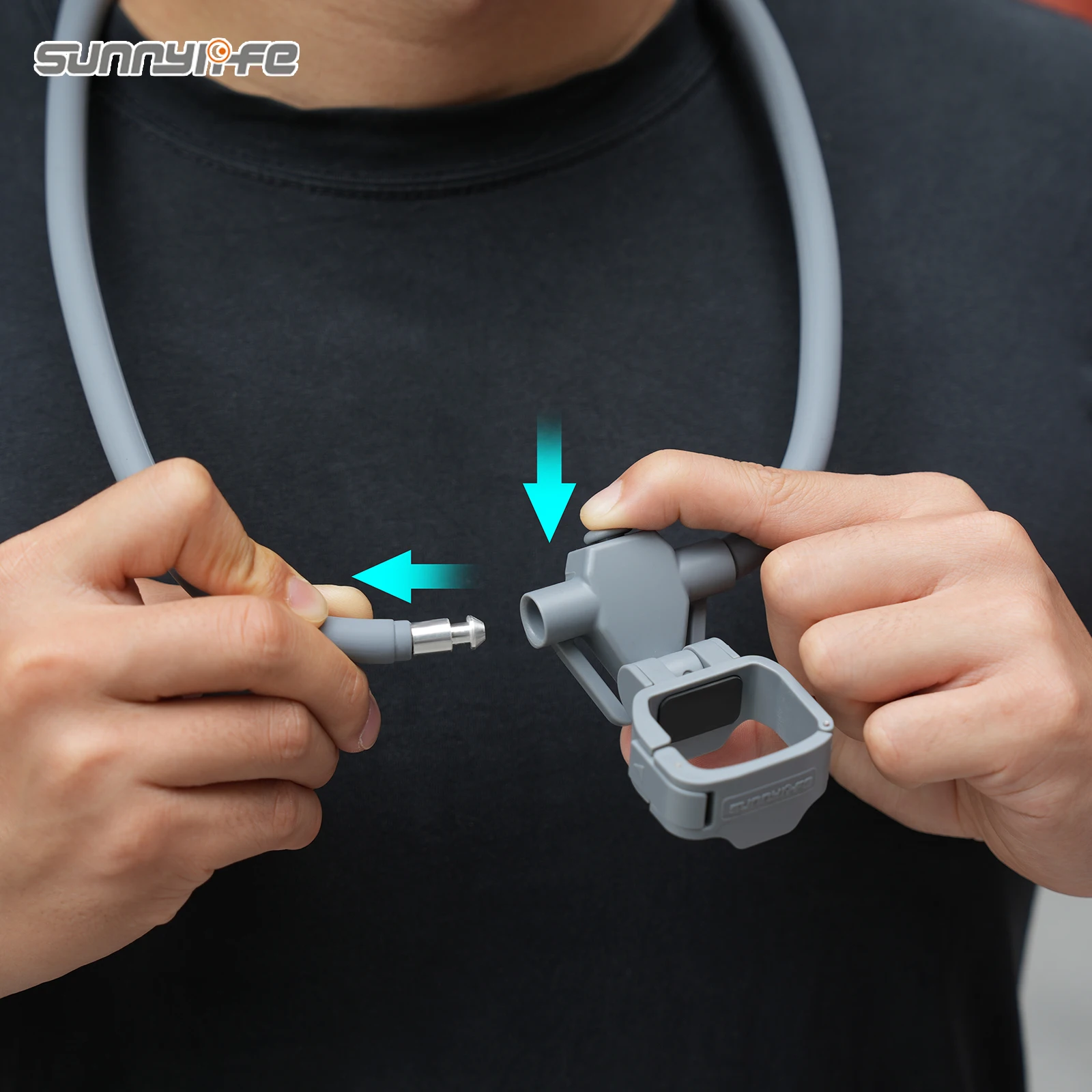 For DJI Osmo Pocket 4 Pocket 3 Adjustable POV Neck Mount Hand Free Video Vlog Neck Selfie Holder with Body Strap Accessories