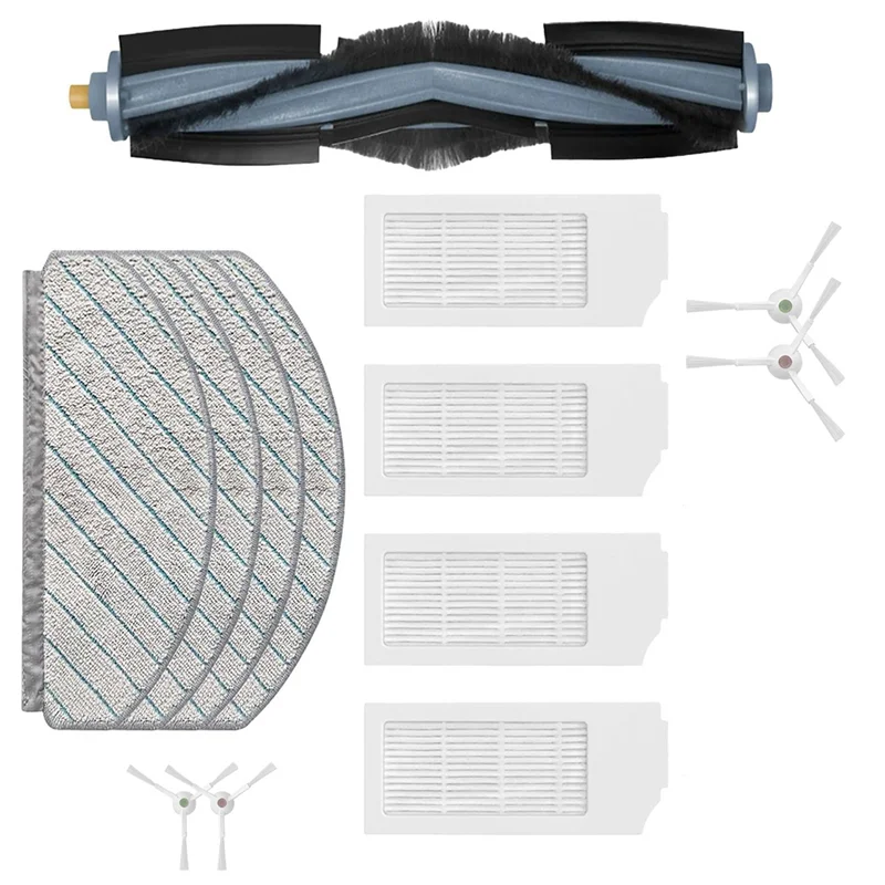 L65A para ECOVACS DEEBOT T10 PLUS piezas de Robot aspirador accesorios filtro Hepa fregona trapo reemplazo