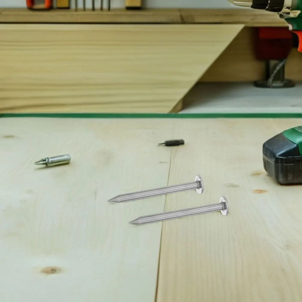 

5pcs Measurement Mark Nails Stainless Steel Survey Spike For Level Observation Reusable Yard Stakes Property Line