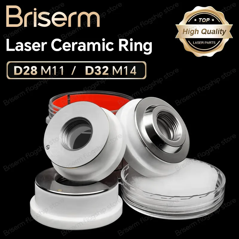 Raytools Laser Ceramic Ring Diameter 28 32mm M11 M14 Precitec KTXB D31 M11 Laser Nozzle Holder Fiber Laser Cutting Head