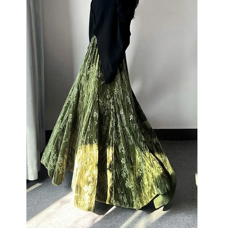 

Юбки женские средней длины, А-силуэт, облегающие, плиссированные, с высокой талией, сексуальные, элегантные, в стиле Y2K, уличная мода, для работы, повседневные, весна 2026