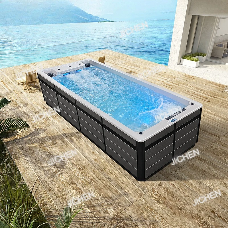 

Роскошный уличный спа-бассейн-джакузи с функцией бесконечного плавания и акриловым покрытием