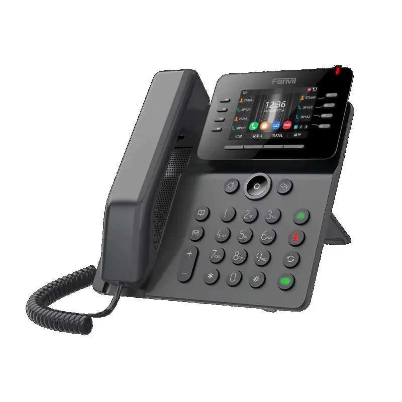 VoIP Phone Fanvil New Design V64 Prime Business IP Phone 12 SIP Lines for Office 2.4G&5G Wi-Fi Module