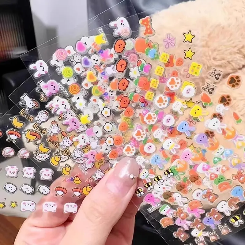 Glow in the Dark Nail Stickers Self Adhesive Mini Nail Art Decals Luminous Decorative Stickers for Manicure DIY