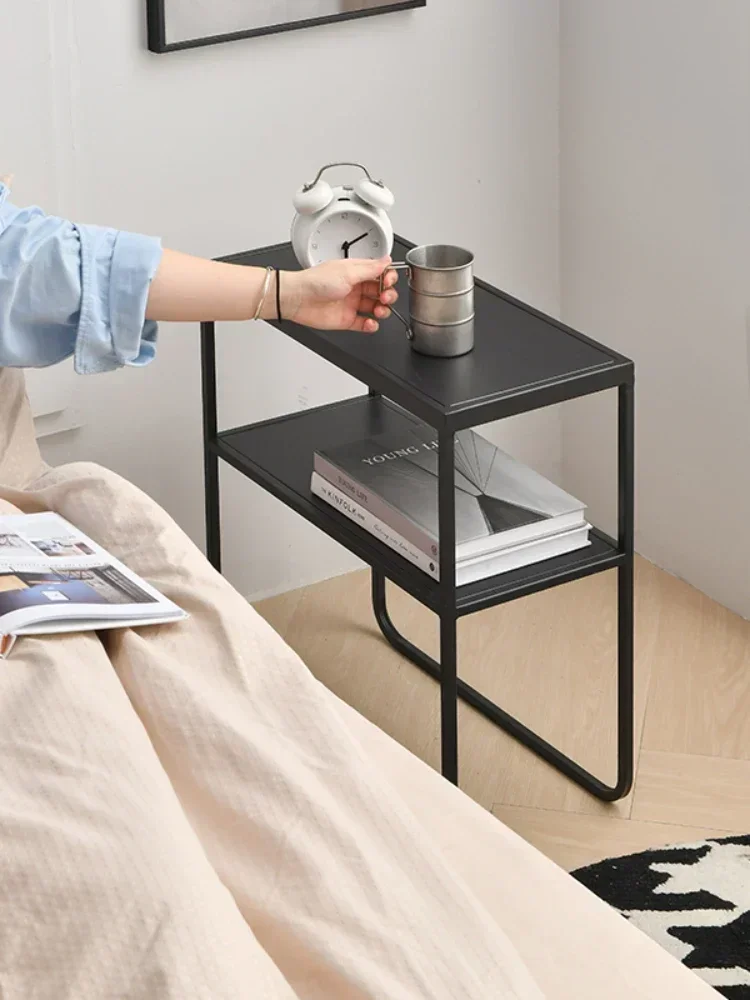 Nordic Iron โซฟาโต๊ะข้างห้องนั่งเล่น Minimalist โต๊ะกาแฟ,Creative มุมห้องนอนขนาดเล็กโต๊ะข้างเตียง,การออกแบบที่ทันสมัย