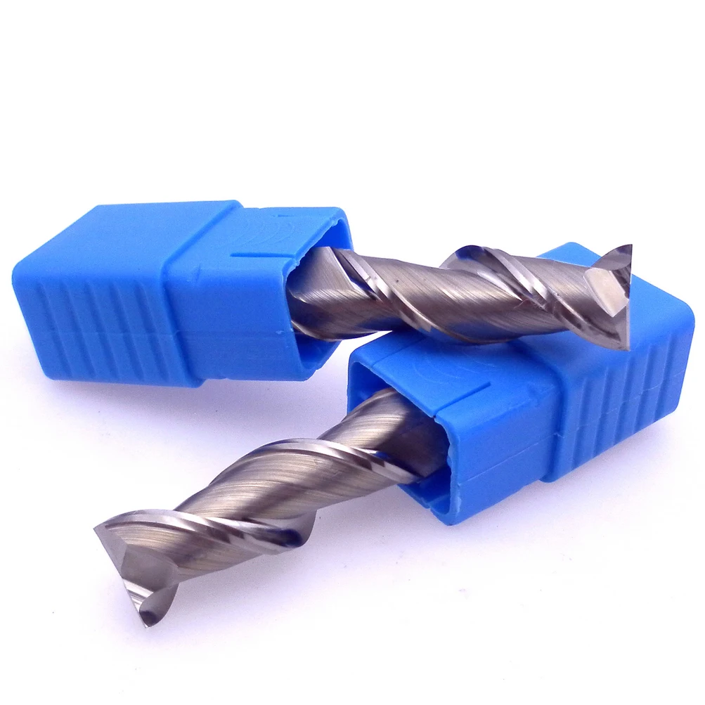 2 Flute HRC 55 Aluminum Carbide Tungsten Square Milling Cutter Titanium Machining CNC Hard Alloy Carbide Tool Steel End Mill