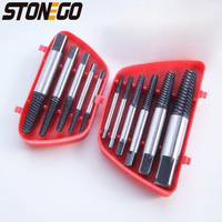 5PCS/6PCS Broken Damaged Screwdriver Extractor Drill Bit Set Carbon Steel Double Side Screw Pull Center Drill Bits