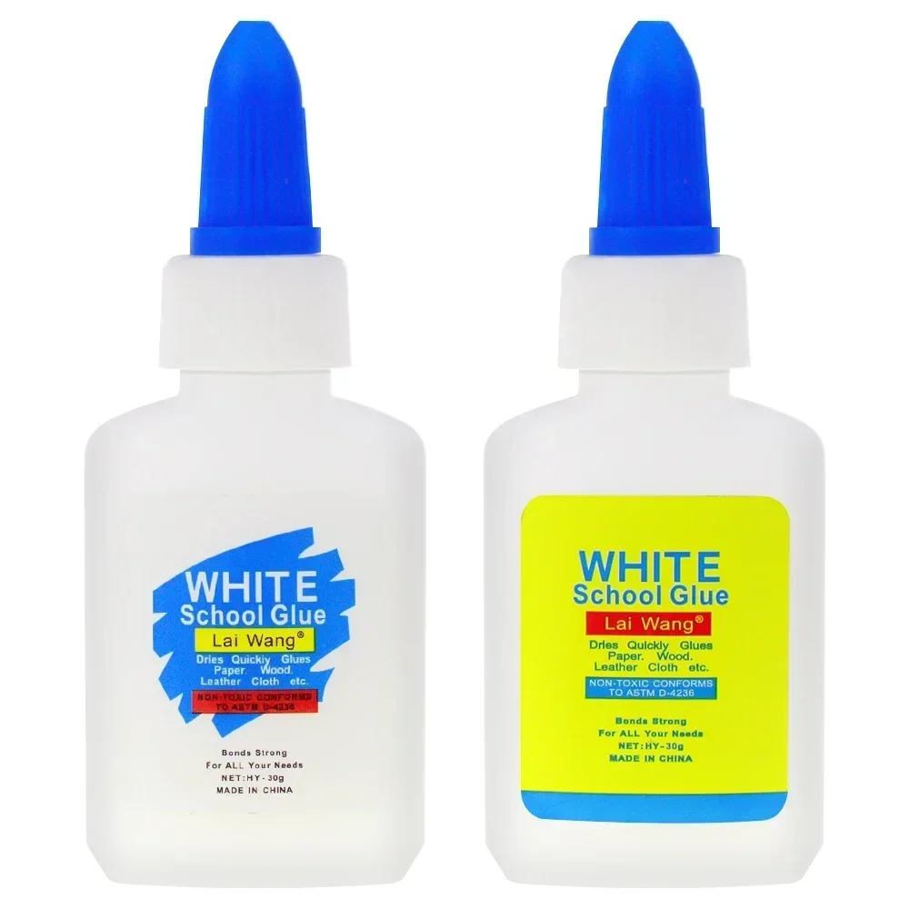 

White Latex Glue 30ml Quick Dry Student Hand Adhesive Glue Washable Cardboard Wood Glue Water-Soluble