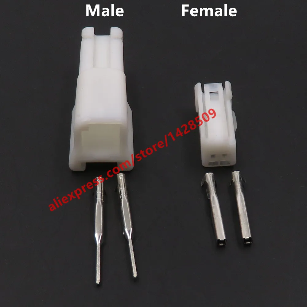 1 Set 2 Pin Automotive Plug Car Atmosphere Light Socket Auto Wiring Connector For Honda Toyota 6098-5071 6098-5070