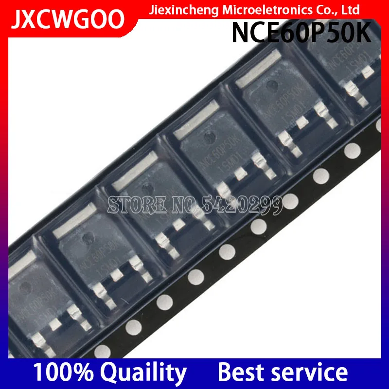 New original NCE60P50K NCE60P50 TO252 60V 50A MOSFET 10PCS/LOT