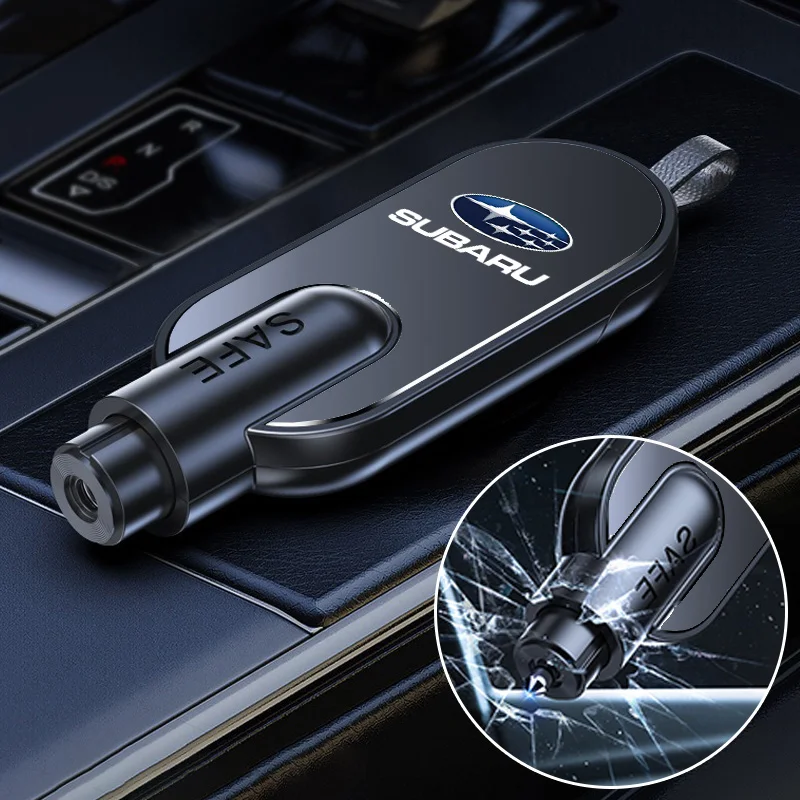 

For Subaru 2 in1 Car Emergency Hammer Window Breaker SeatBelt Cutter Auto Window Escape Safety Hammer Life-saving Rescue Tool