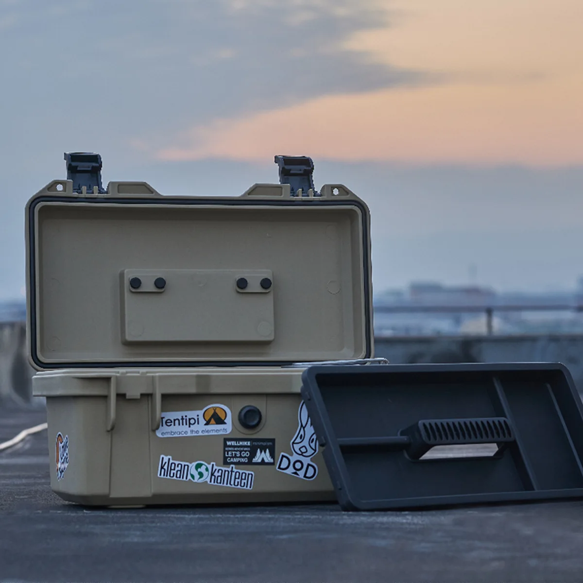 Outdoor camping waterdichte hardware gereedschapskist multifunctionele grote plastic draagbare elektricien houtbewerking onderhoudskist