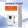 태양광 하이브리드 인버터 수중 펌핑 시스템 AC/DC 110V 220V MPPT 액체 레벨 센서 키트 태양광 브러시리스 워터 펌프 3