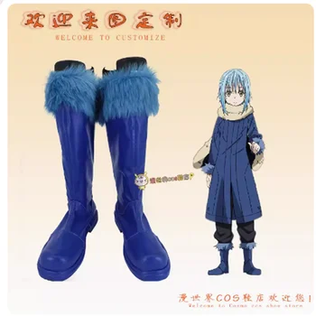 Rimuru Tempest Sapatos de Cosplay, Anime Quadrinhos, Aquela vez que eu reencarnei como um Slime Long Boots, Cosplay Costume Prop