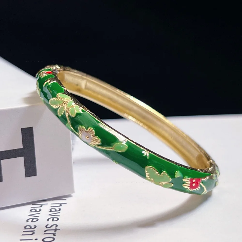 Bracelet en émail cloisonné chinois