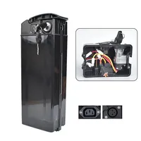 3pcs/set DC2.5/con Electric Bike Battery Box Ebike Large Capacity Holder Case With 2Keys Electric Bicycle Accessorie Battery Box
