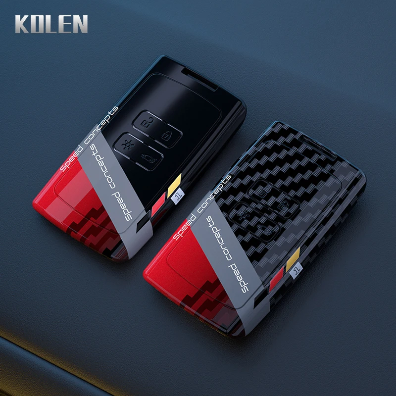 

Чехол для автомобильного ключа из АБС-углеродного волокна для Renault Captur Megane Talisman Espace Clio Zoe Koleos Scenic 4 Arkana Dacia Sandero Card