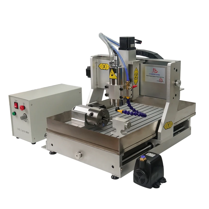 for CNC Router 6040Z with water tank Engraving Milling Machine 800W 1.5KW 2.2KW VFD Spindle for working wood metal