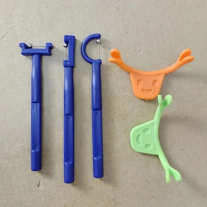 5Pcs Tongue Trainer Tongue Exercise Tip Lateralization Elevation Tools Tongue Tip Exercise Oral Muscle Speech Training Device