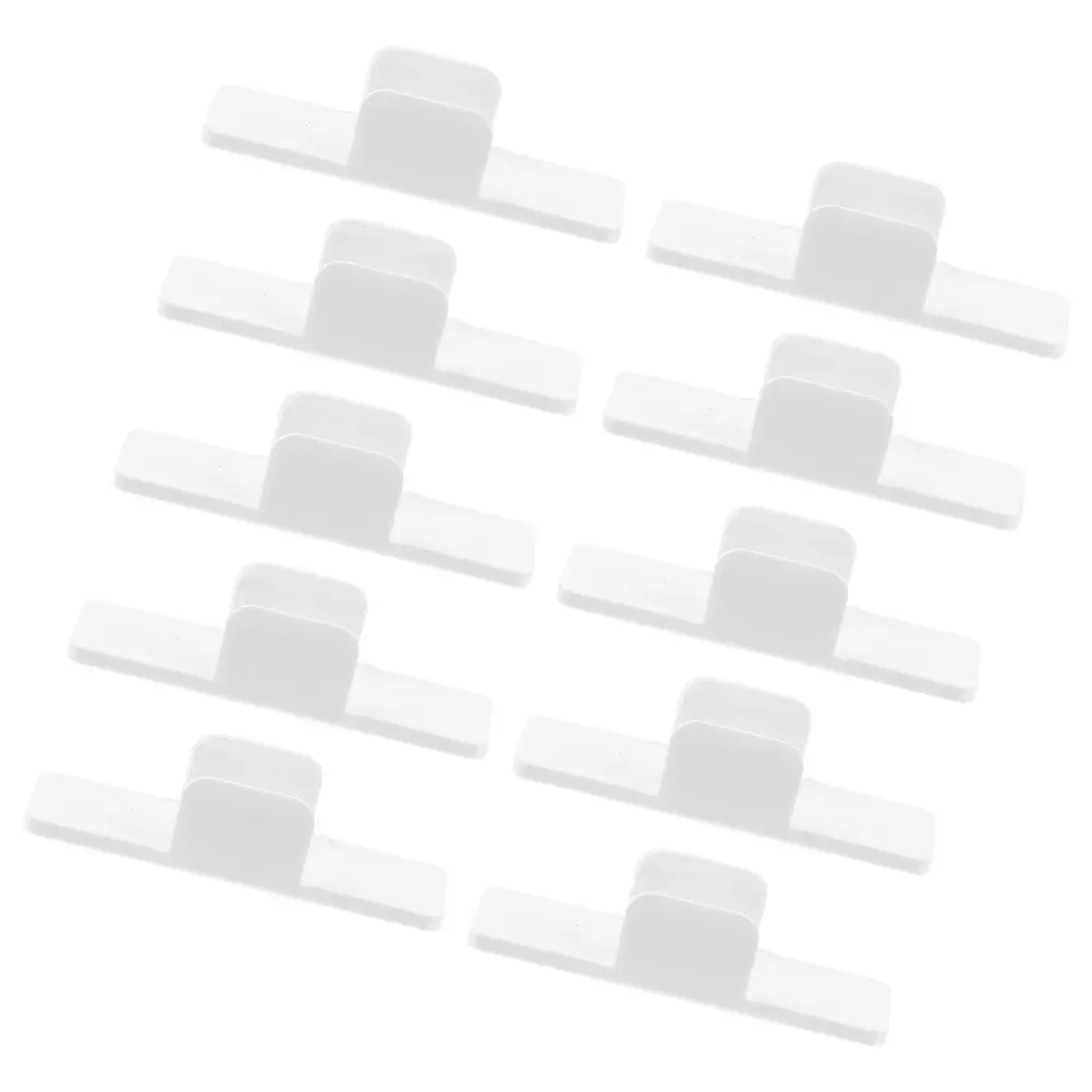 

10Pcs Whiteboard Pen Clamps Plastic Adhesive Holder for Markers School Office Wall Pen Fixing Clips Wall Pencil Holder