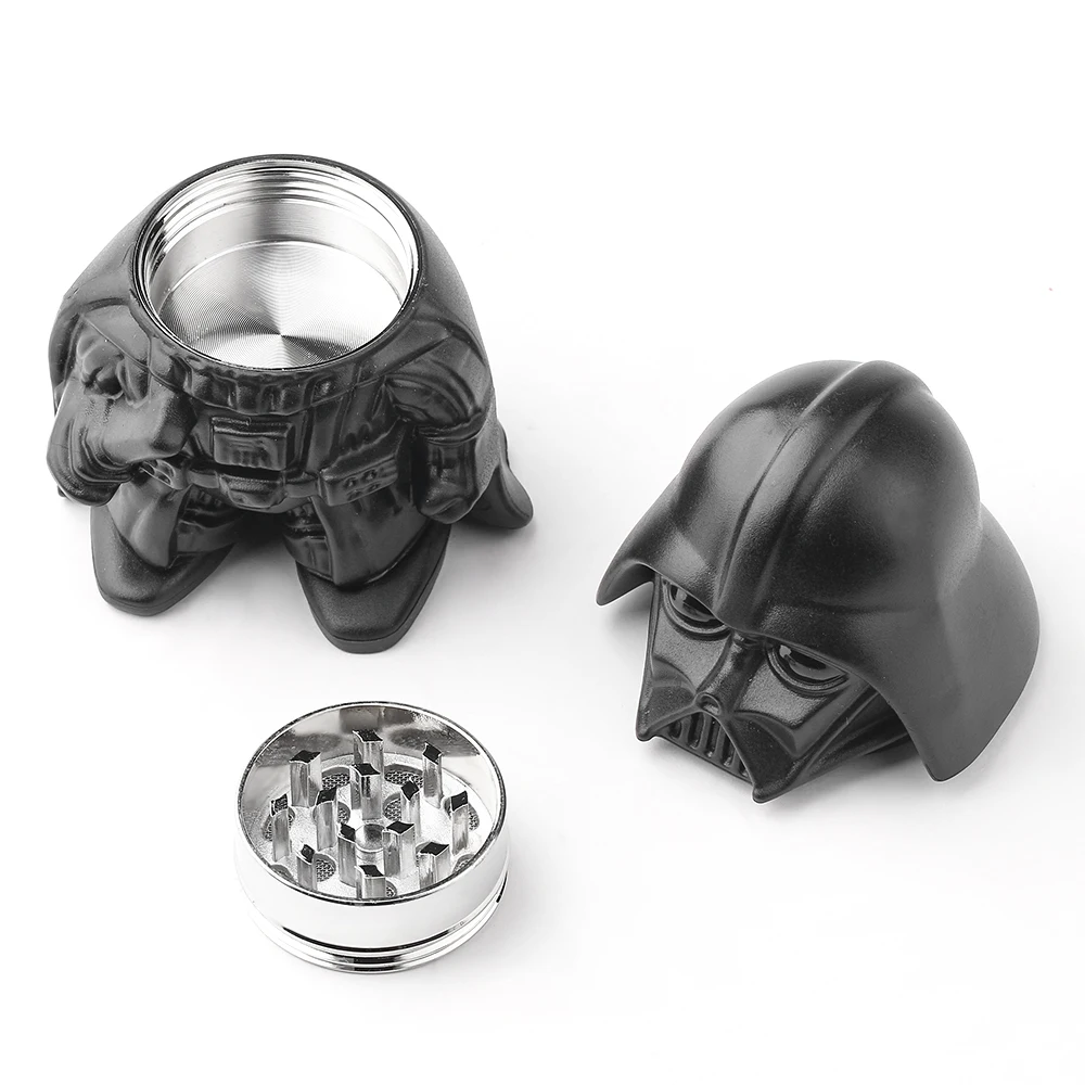 Disney Star Wars Darth Vader Tobacco Grinder Crusher Keychain Metal Cigarette Crusher Keyrings Creative Pipe Smoking Accessories