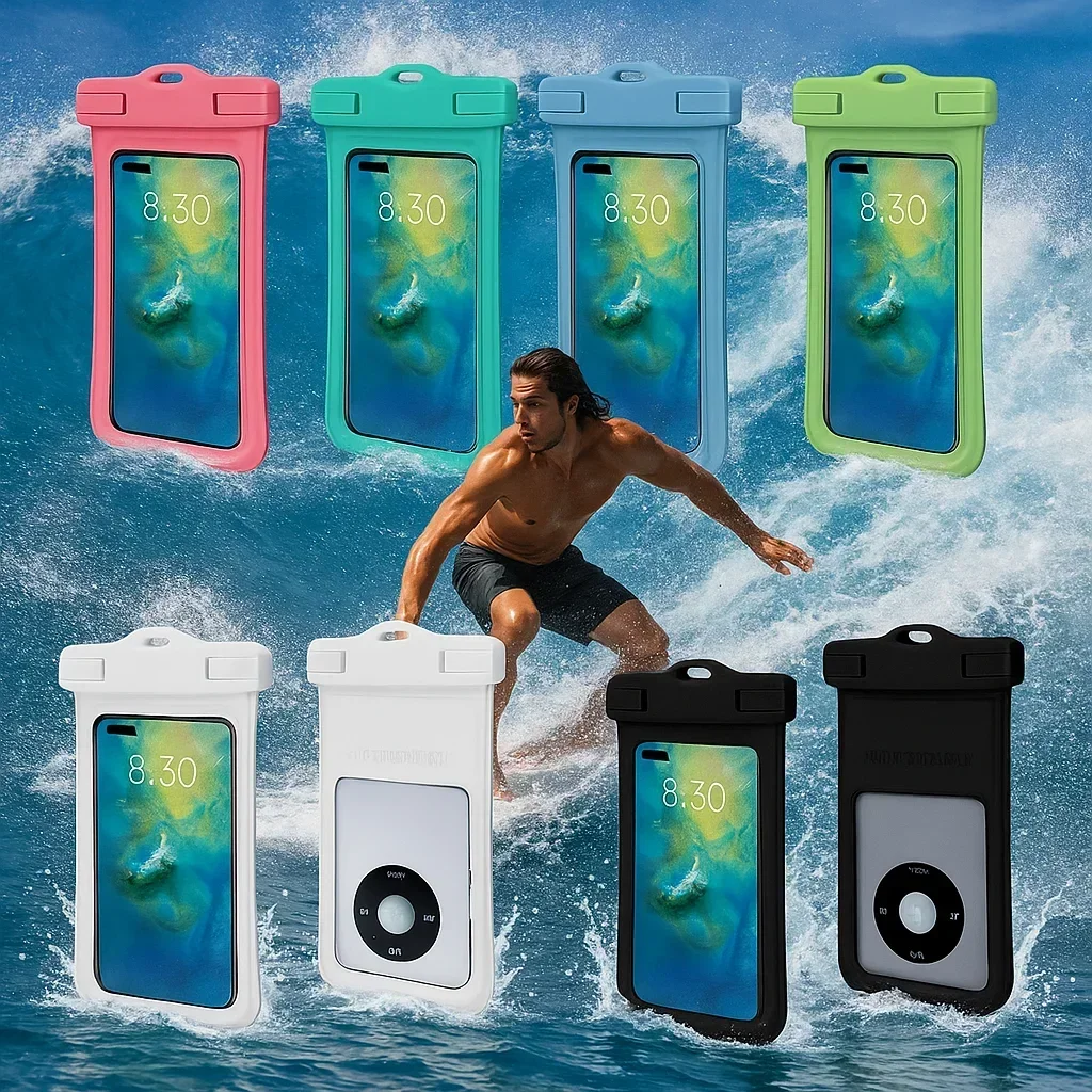 

Universal Waterproof Phone Bag – Touchscreen Friendly Dry Pouch for Outdoor, Pool, Rain & Travel Use