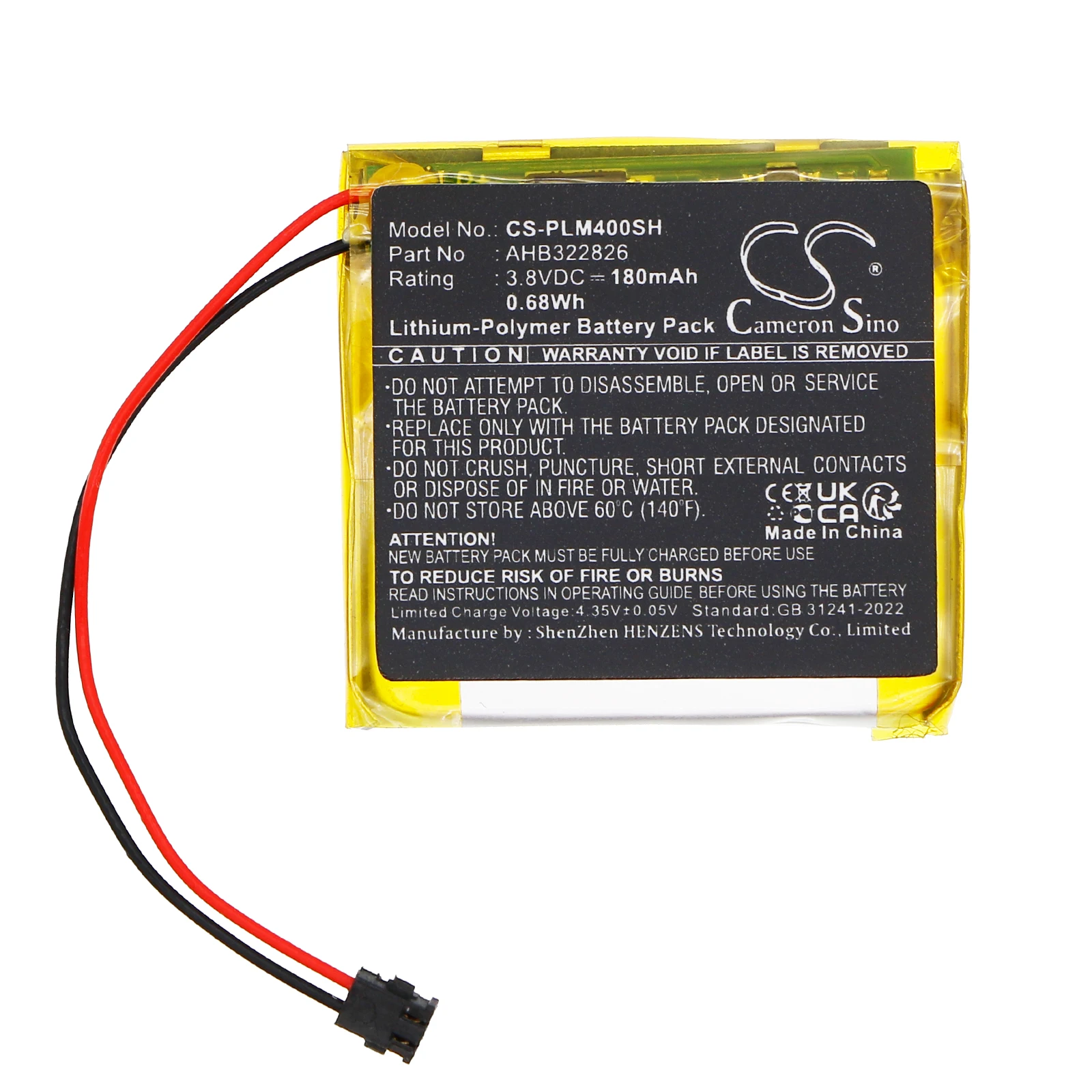 

Сменная батарея CS для спортивных GPS-часов Polar M400, GPS-часов M430, артикул: AHB322826, 180 мАч / 0,68 Вт·ч