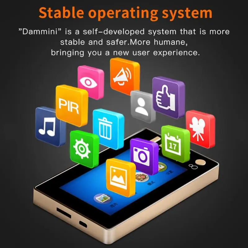 4.3 "Monitor Digital Ring campanello Video-eye Security Voice Record Door Viewer Video spioncino telecamera Motion Detection