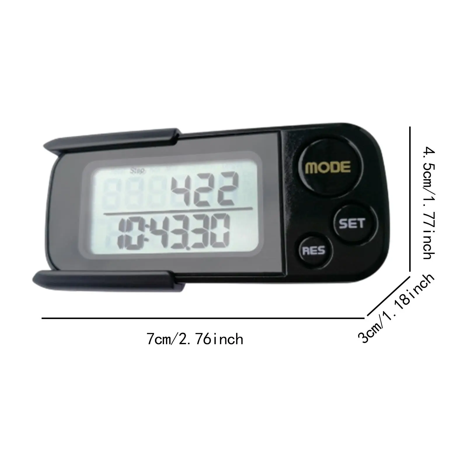 Contapassi contapassi contatore di memoria portatile professionale passo digitale