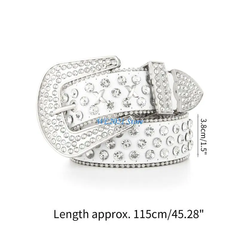 G5GC Bling Bling Cowboy Cowgirl Cintura in Jeans Gonna Cintura piena per adolescenti