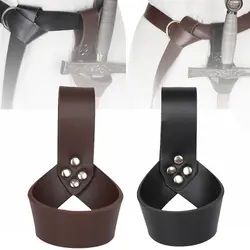 Vintage Holster Frog Costume Rapier Medieval Sword Holder Sheath Scabbard Weapon Waist Belt Ring Strap