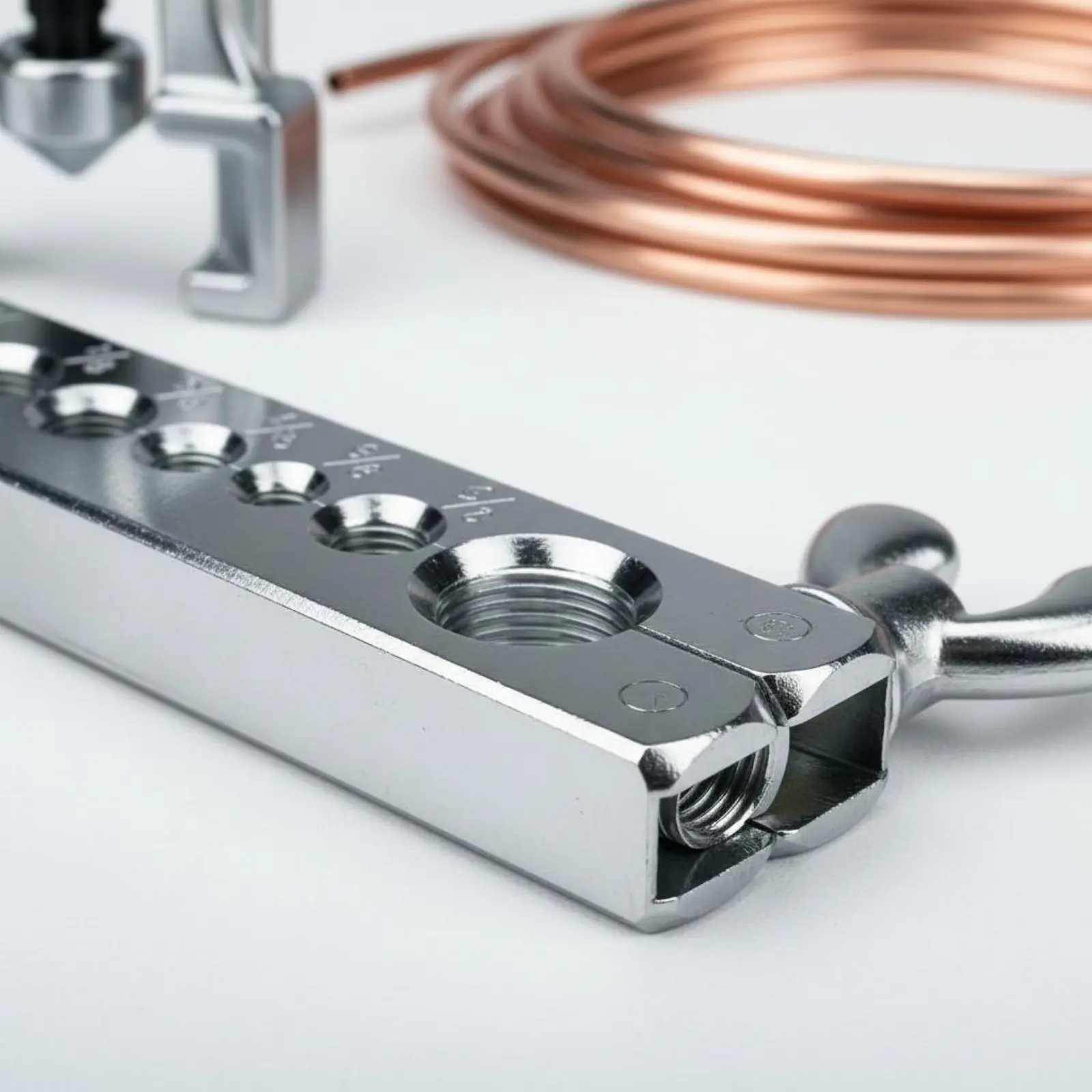 

2 Pieces 45 Degree Tube Flaring Tool Metric and Imperial Copper Pipe Flaring Kit Long-Lasting Steel Heavy Duty