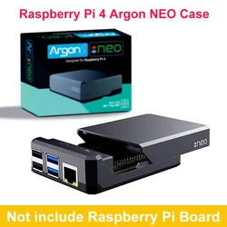 Raspberry Pi 4 Argon NEO Case Aluminum Metal Shell Enclosure Sliding Magnetic Cover Passive Cooling for Raspberry Pi 4B