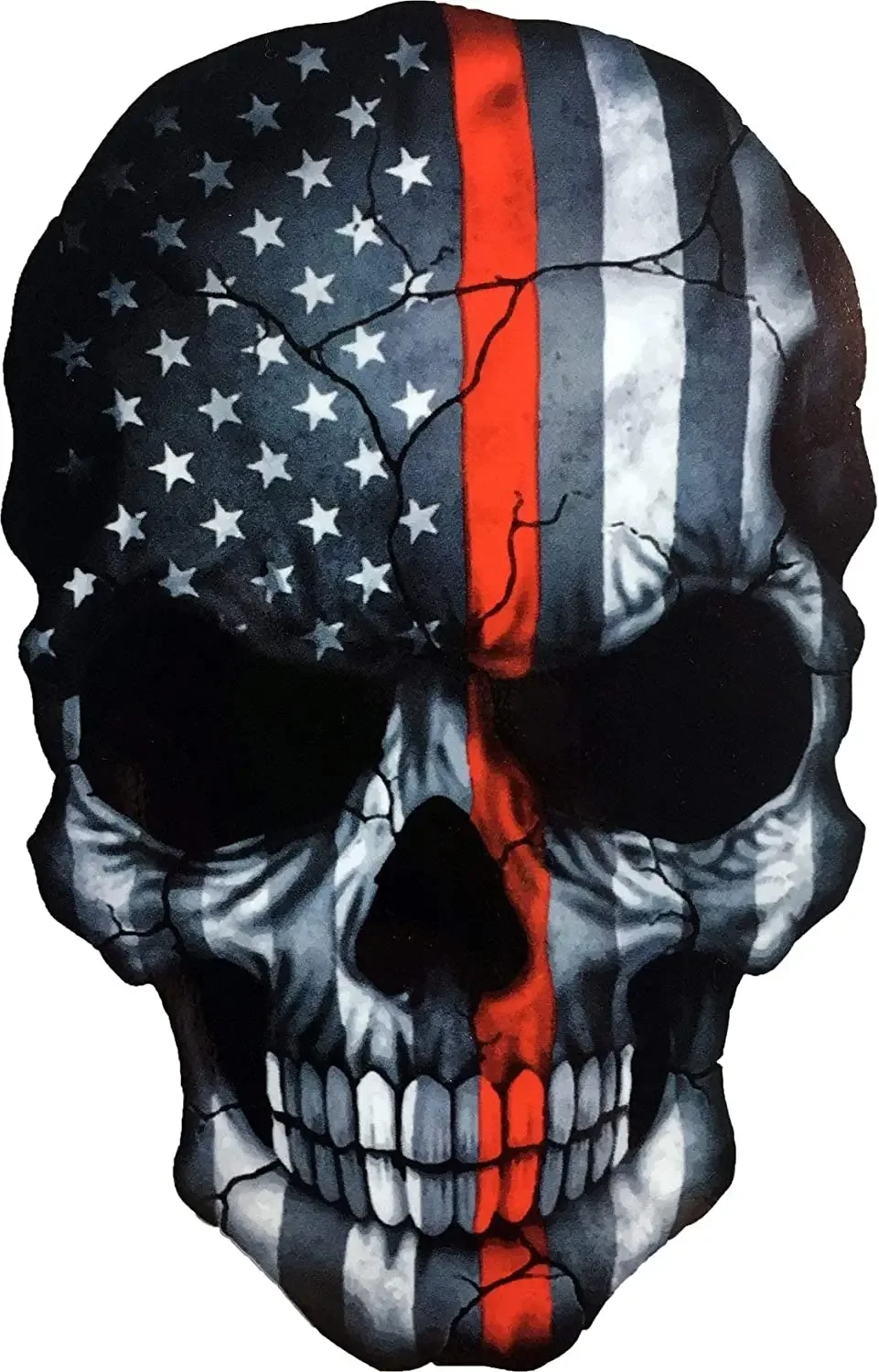 

Zombie Military Stickers - Devil Ghost Monster Vinyl Decals for Vehicles/Helmets - American Flag Heavy Duty Car Laptop Decals