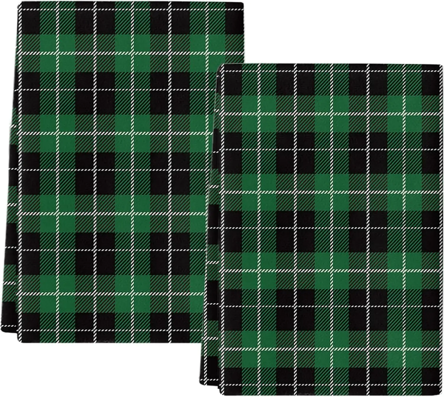

Рождественские зеленые клетчатые кухонные полотенца в клетку буйвола, чистящие средства, быстросохнущие полотенца для мытья посуды, рождественские украшения