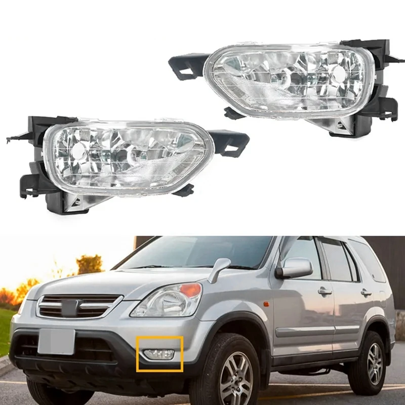 

33951-S9A-003 33901-S9A-003 Headlight Fog Lamp Housing Front Bumper Lampshade Car Parts For Honda CRV 2002 2003 2004 RD5 RD7