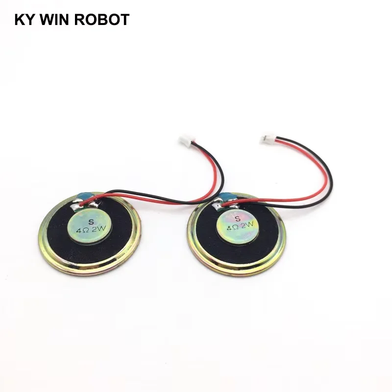 2pcs/lot New Ultra-thin speaker 4 ohms 2 watt 2W 4R speaker Diameter 40MM 4CM thickness 5MM with PH2.0 terminal wire length 10CM