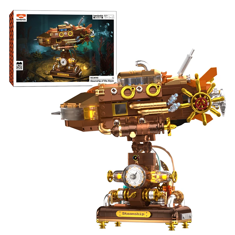 

30702 Модель глубокого моря пароплава 740 шт. Набор строительных блоков Модели MOC Технические игрушки «сделай сам» для рождественских подарков