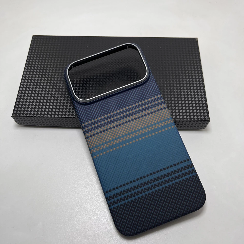 Prawdziwe etui z włókna węglowego do iPhone 18 Pro Max, etui z Magsafe, magnetyczne, ultracienkie, lekkie, do iPhone 18 Pro, pokrowiec z aramidu. — zdjęcie produktu 5