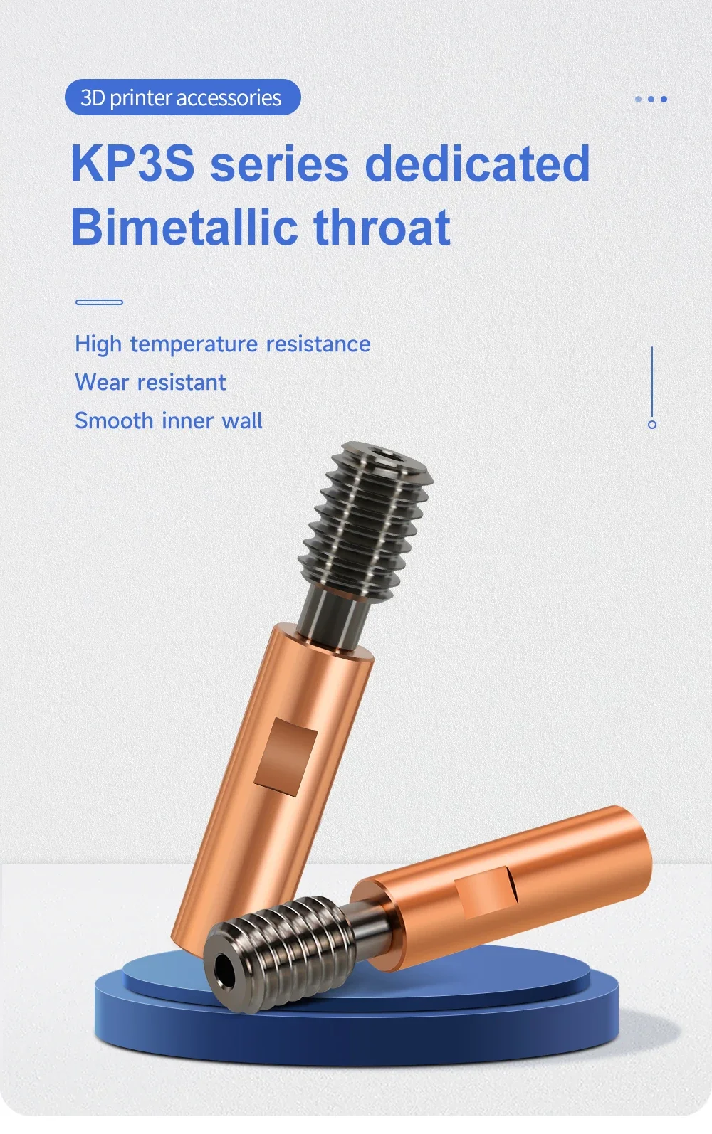 E3D V6 Heatbreak Kühlkörper-Kit Bi-Metall Titanlegierung Kurzstrecken-Kit für KP3S Pro S1 KP5L Hotend 3D-Drucker – Detail 8