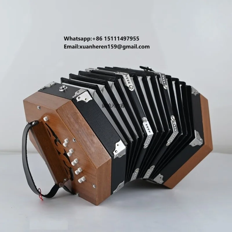 

20/30/40/48 Keys Hexagonal Accordion Wind Instrument for Beginner Practice