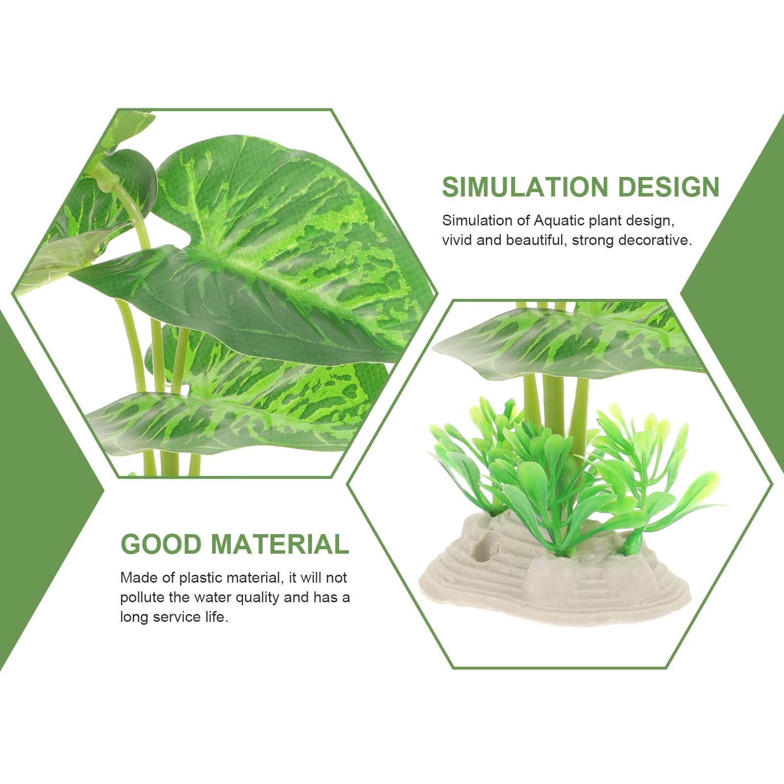 

4pcs Artificial For Fish Tank Artificial Aquatic Plants Tropical Aquarium Decor Fake Plants Accessories Pet Supplies